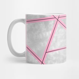 Silver/Pink Pattern Mug